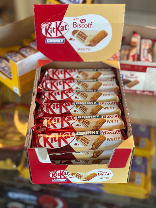 KitKat Chunky White Lotus Biscoff (UK🇬🇧)